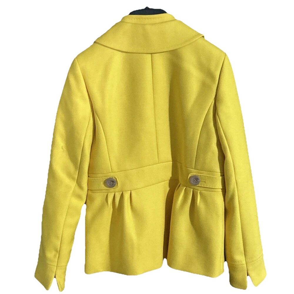 J. Crew Double-Serge Wool Jacket in yellow from their holiday 2008 Sz 2 - Picture 3 of 4